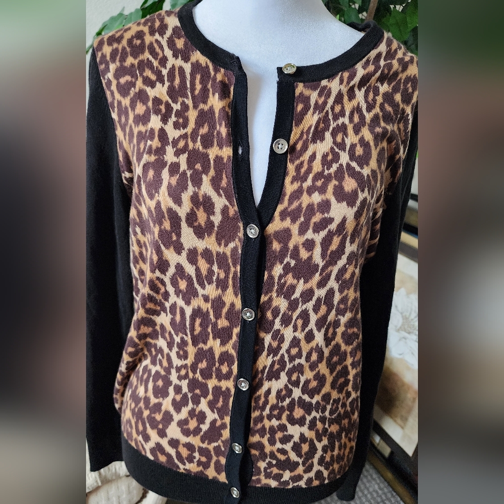 3 for $30 Ann Taylor Leopard Print Cardigan Sweater